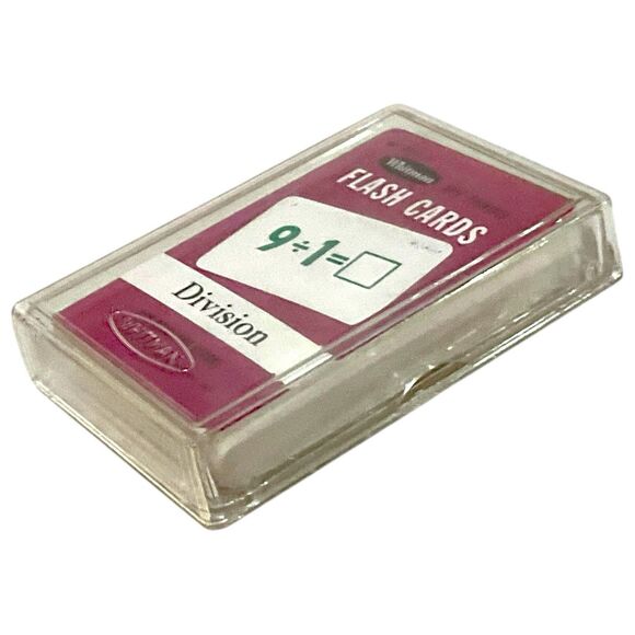 Vtg 1960s Whitman Help Yourself DIVISION Flash Cards Sealed w/ Plastic Case 4573 - Picture 7 of 10
